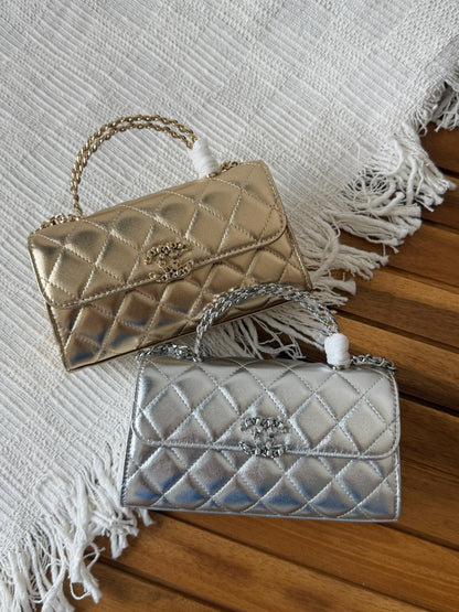 Chanel Quilted Chain Top Handle✨