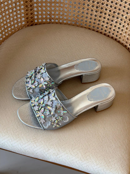 René Caovilla "Cinderella" sandals featuring