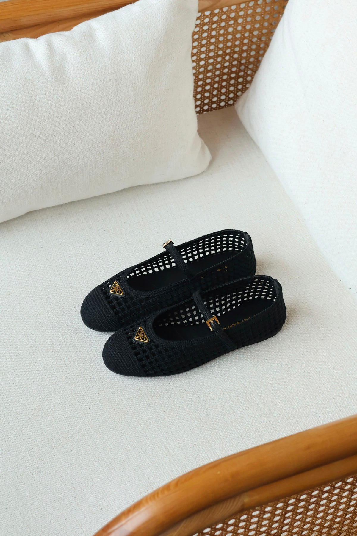Prada ballerinas feature