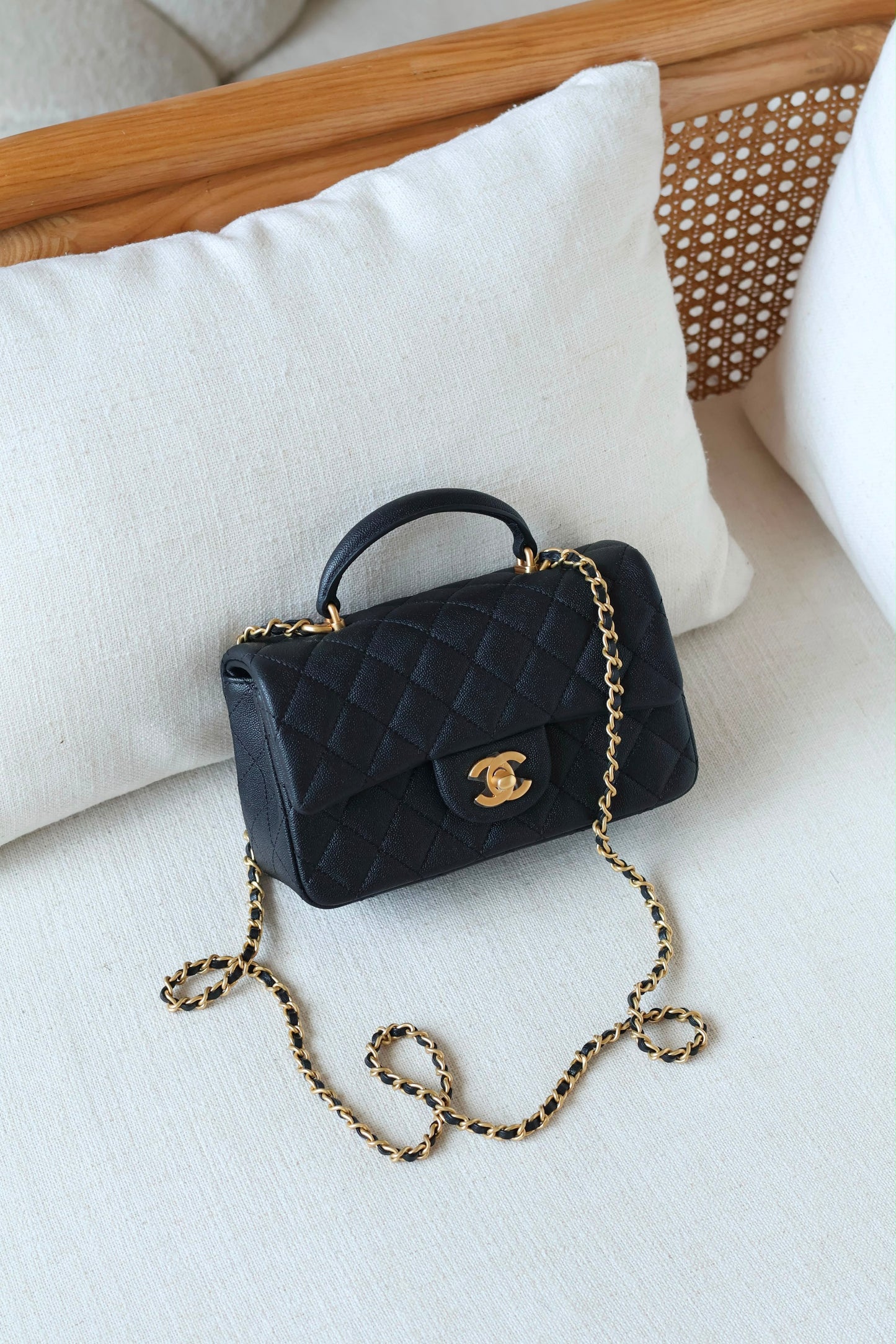 Chanel flap top handle 20 CM