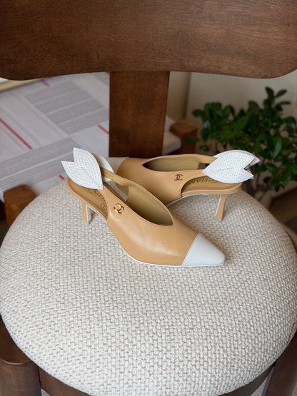 Chanel Lambskin Slingbacks