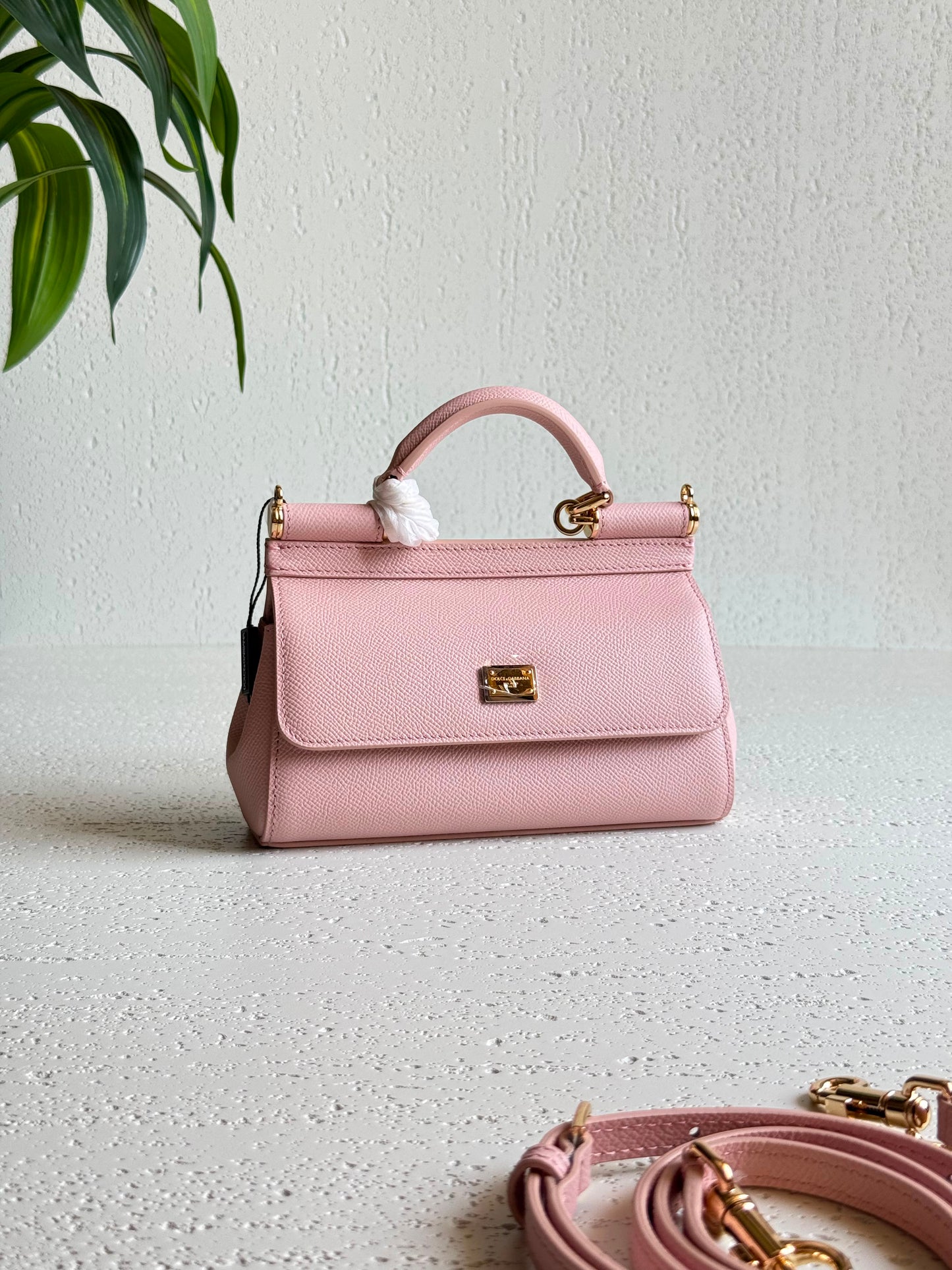 Dolce & Gabbana metallic leather Sicily mini bag 18 CM