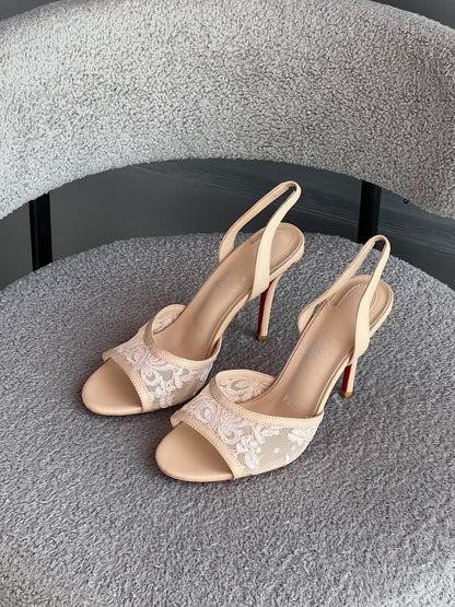 Christian Louboutin Miss Z Lace Sling pumps