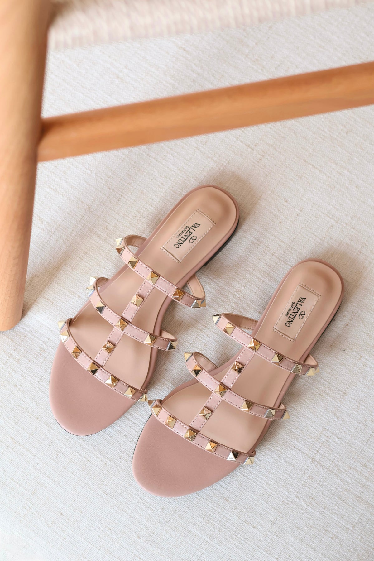 Valentino Garavani Rockstud Slide Sandals