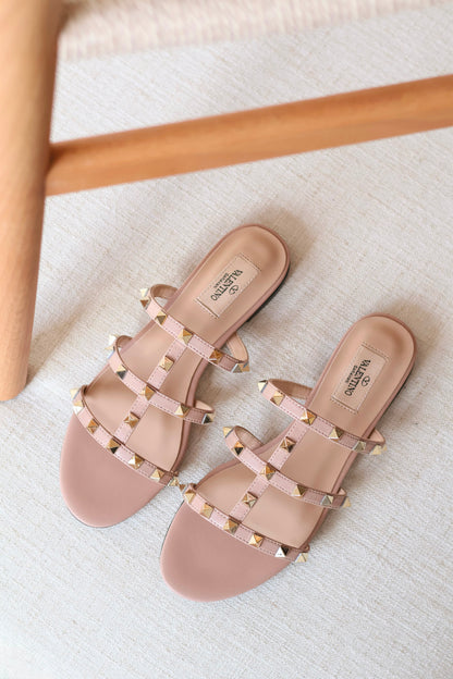 Valentino Garavani Rockstud Slide Sandals