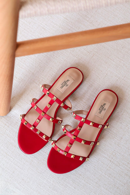 Valentino Garavani Rockstud Slide Sandals