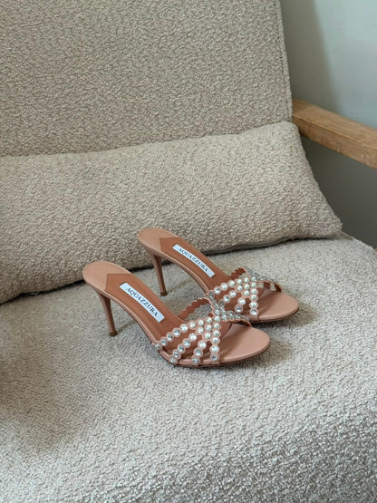 Aquazzura Tequila Suede Sandals