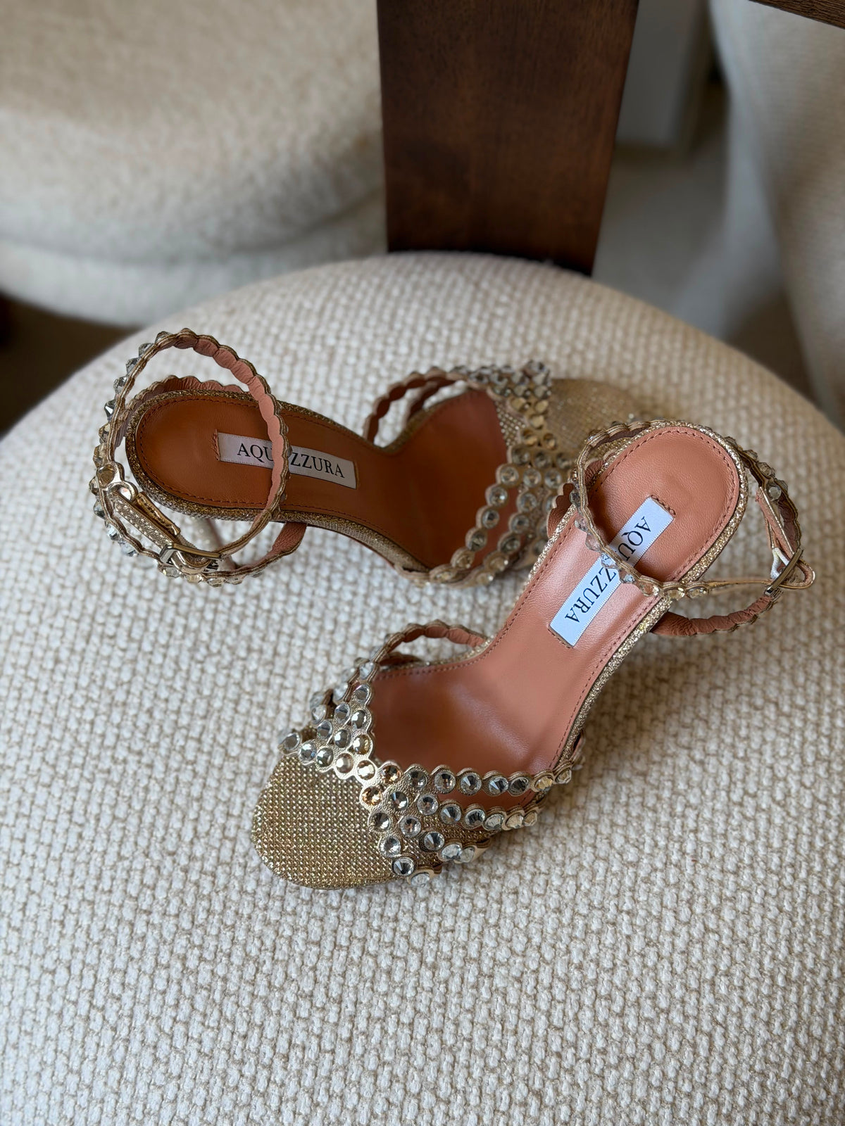 Aquazzura Tequila Embellished Sandals