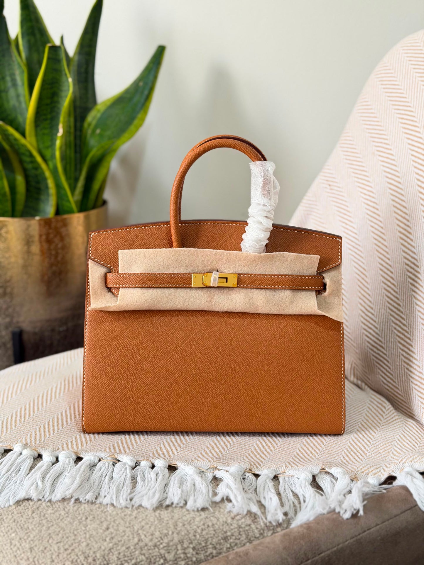 HERMES birkin 25 CM full handmade quality Epsom leather gold hardware