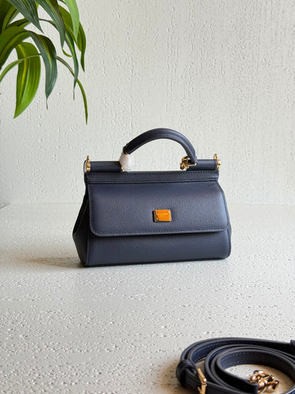 Dolce & Gabbana metallic leather Sicily mini bag 18 CM