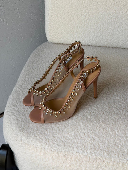 Aquazzura Temptation Crystal Sandals