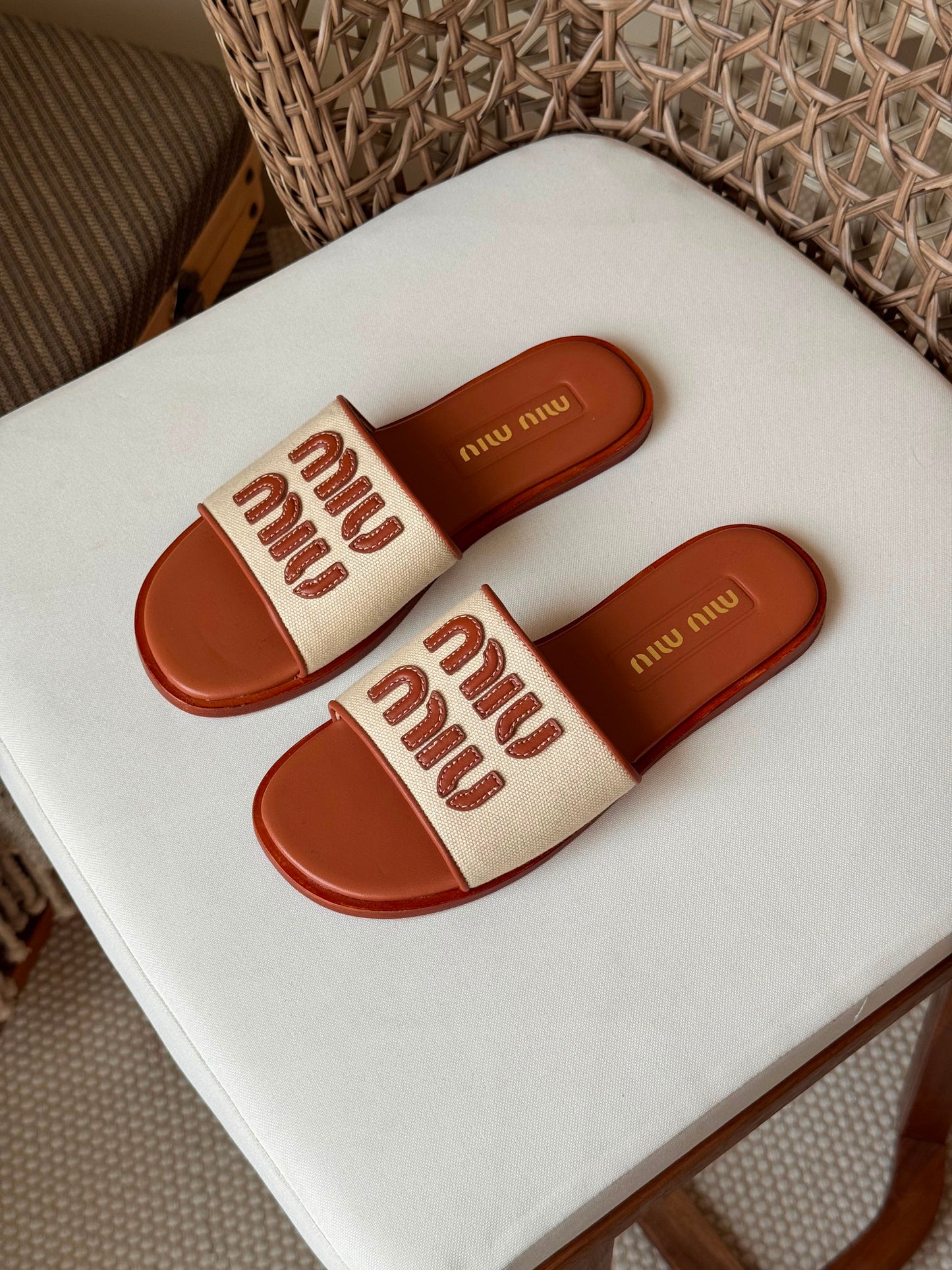 Miu Miu slide sandals