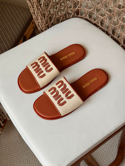 Miu Miu slide sandals