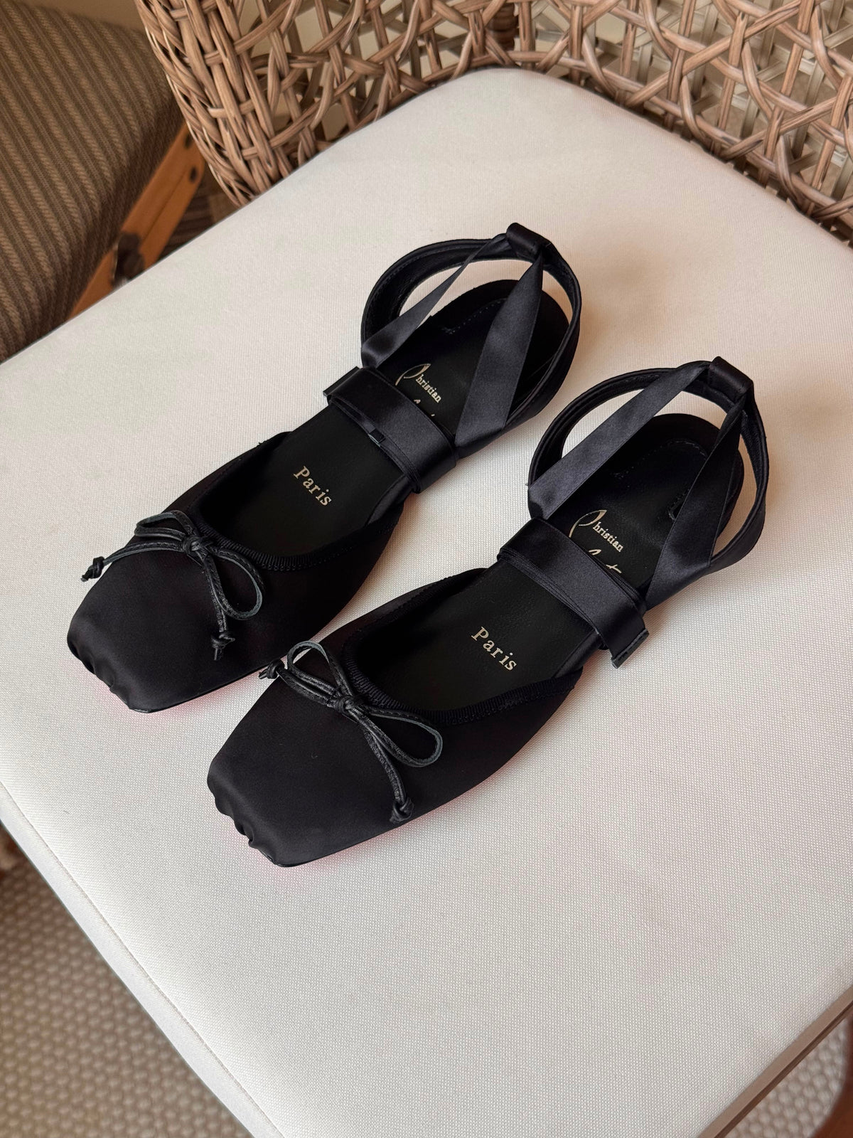 Christian Louboutin Cassia lace-up ballerinas