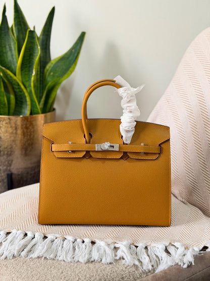 HERMES birkin 25 CM full handmade quality Epsom leather silver hardware
