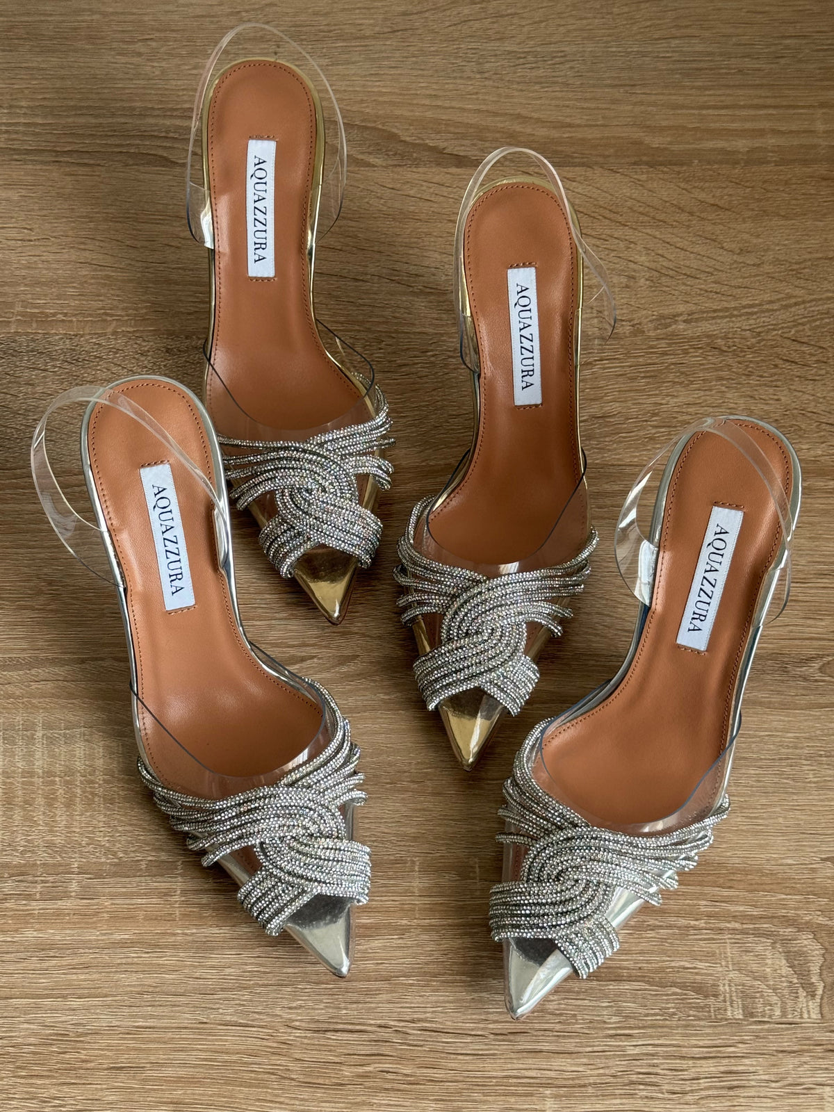 Aquazzura Gatsby Plexi Sling Pumps