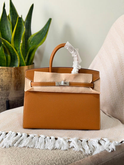 HERMES Birkin 25 CM full handmade  quality epsom leather silver hardware