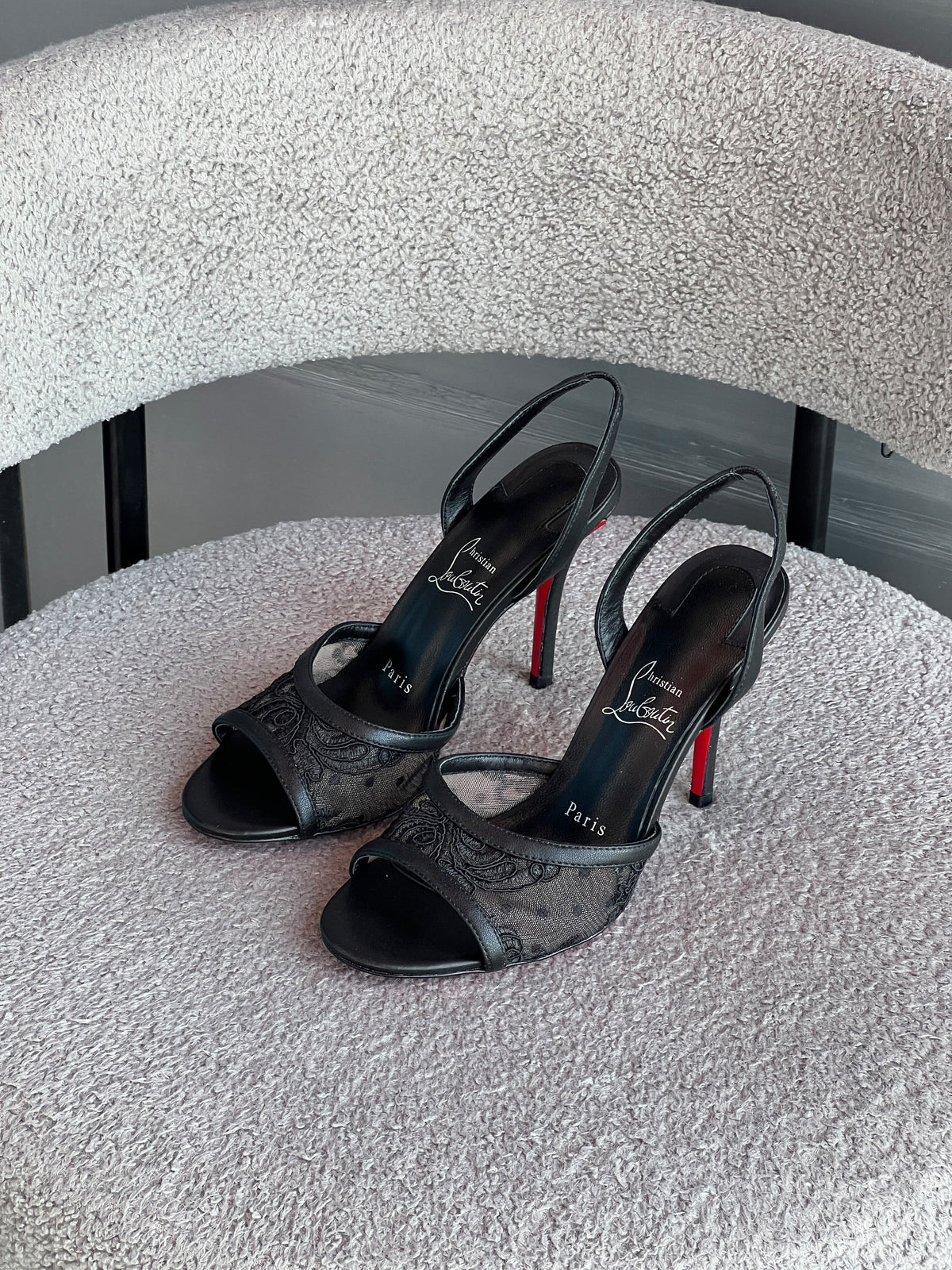 Christian Louboutin Miss Z Lace Sling pumps
