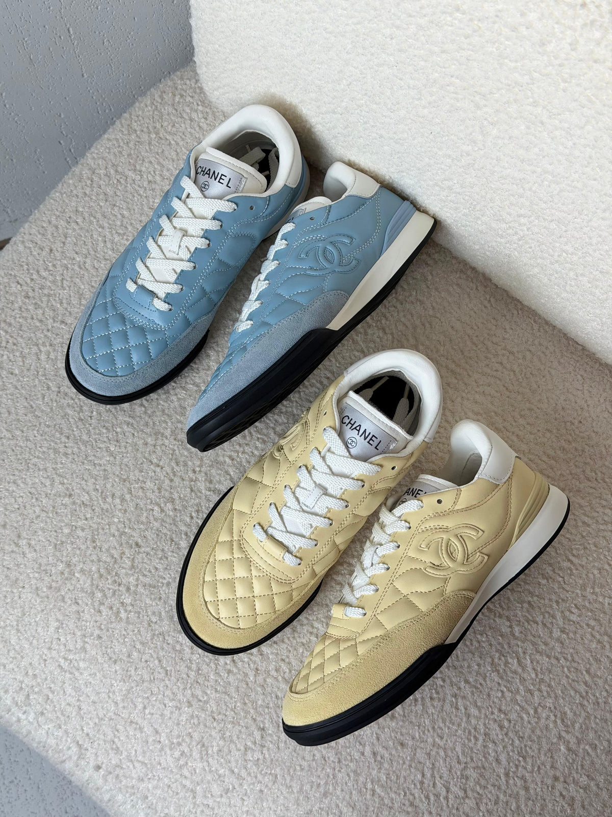 Chanel Quilted Leather Sneakers