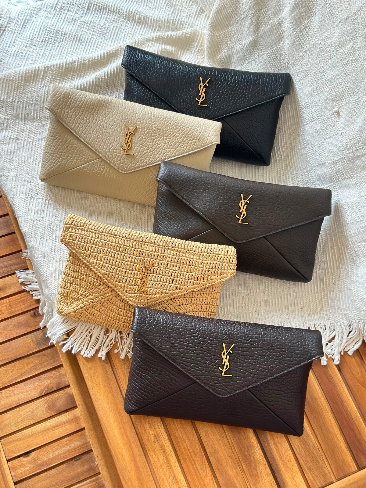 Saint Laurent Cassandre envelope pouches