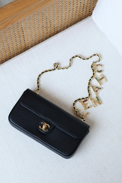 Chanel 26A Letter Charm Flap Bag