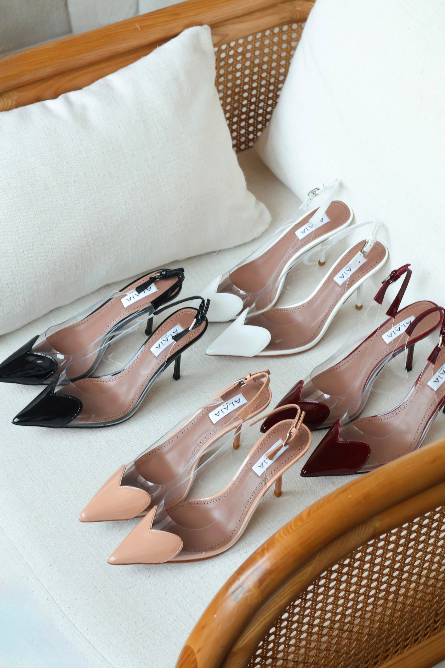 Alaïa Le Cœur slingback pumps