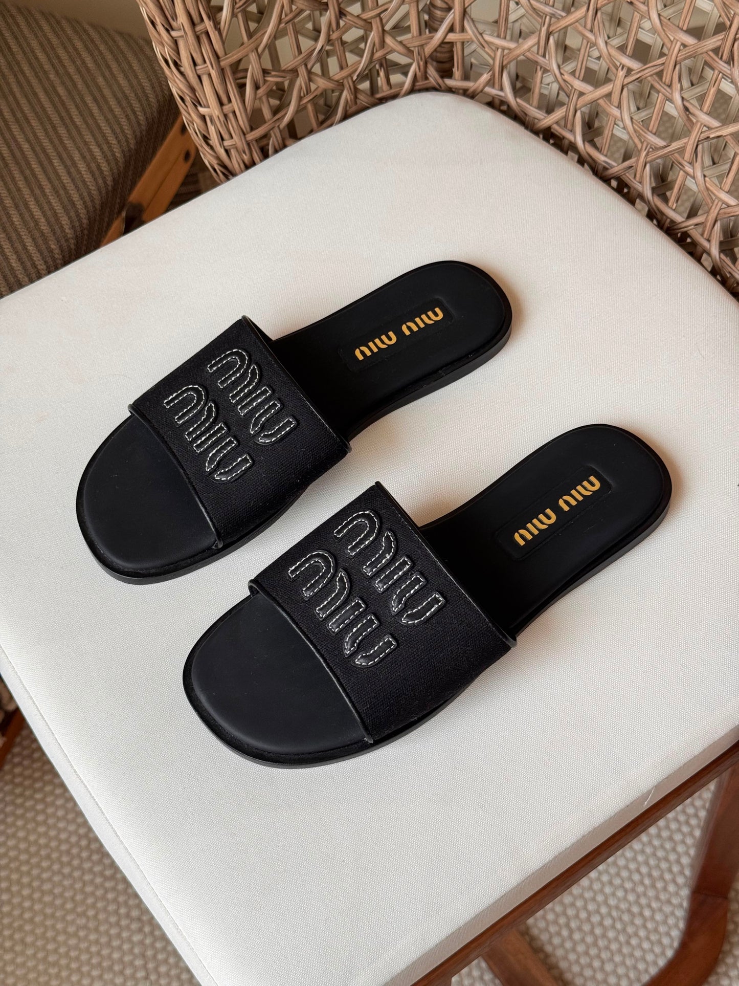 Miu Miu slide sandals