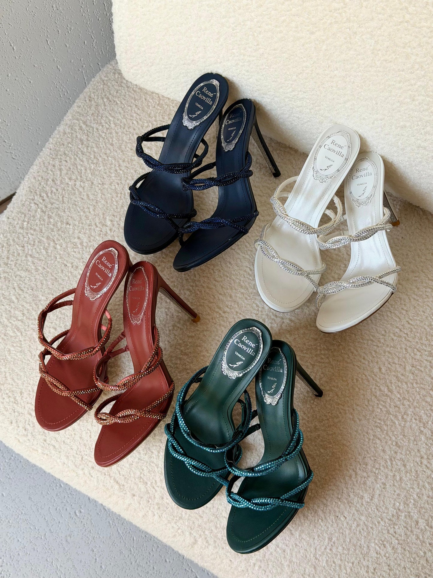 René Caovilla Braid sandals
