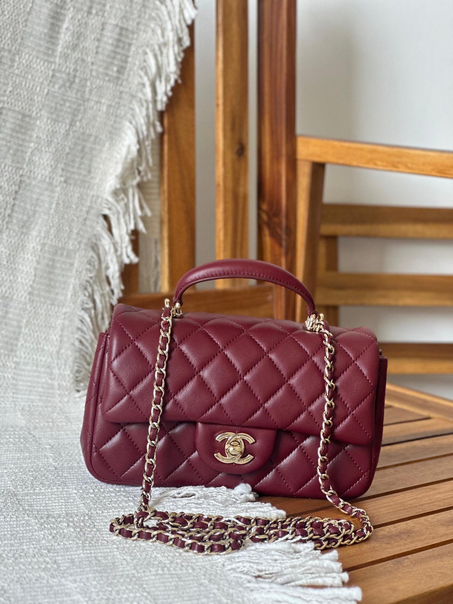 Chanel flap top handle