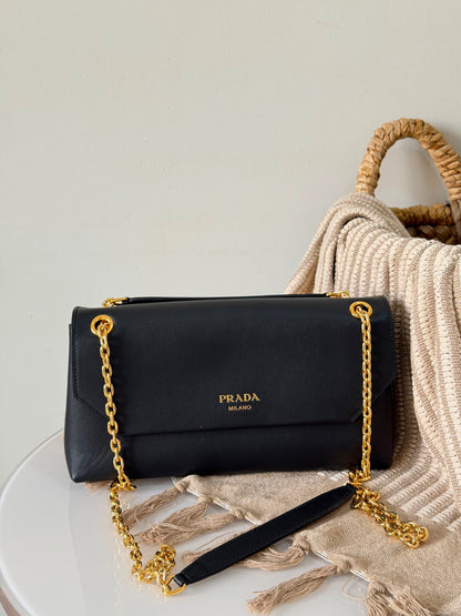 PRADA soft leather shoulder bag