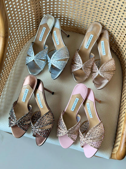 Aquazzura Crystal Lover mules