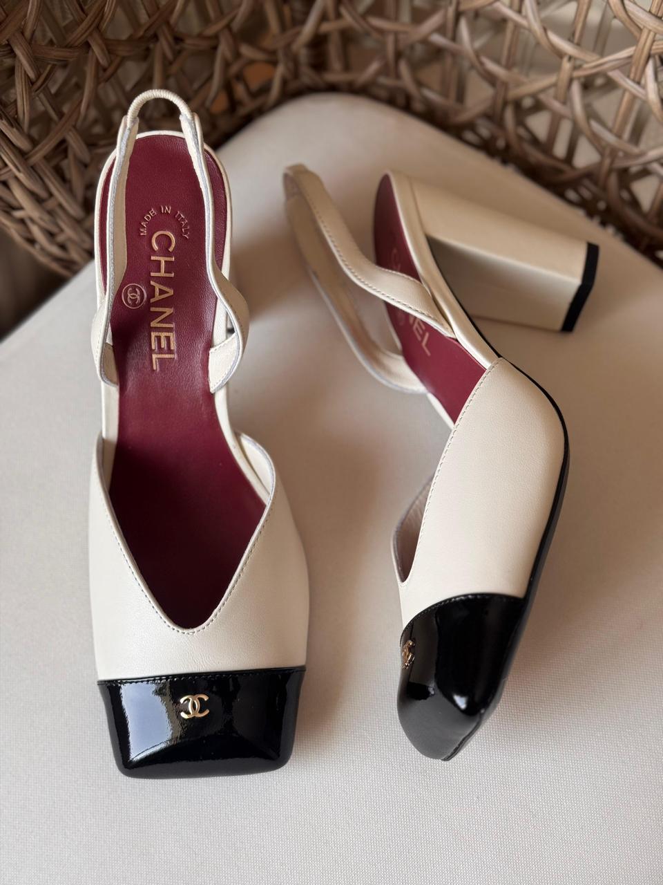 Chanel Leather Slingback Block Heels Collection – Available in 5 Colors