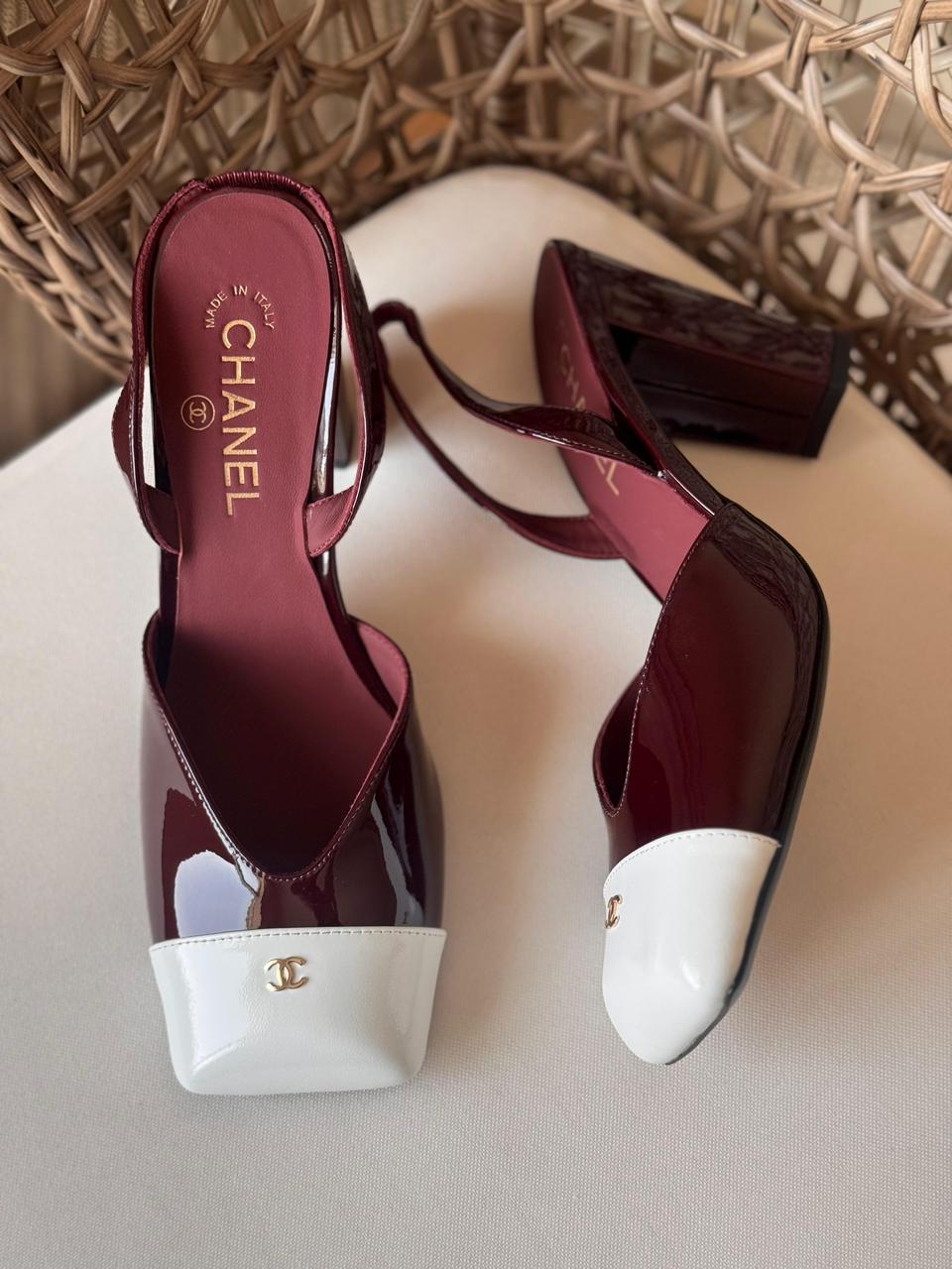 Chanel Leather Slingback Block Heels Collection – Available in 5 Colors