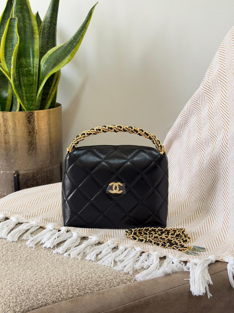 Chanel Quilted Leather Small Top Handle Vanity Flap Bag – Available in 3 Colors