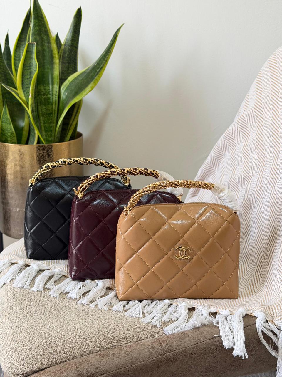 Chanel Quilted Leather Small Top Handle Vanity Flap Bag – Available in 3 Colors