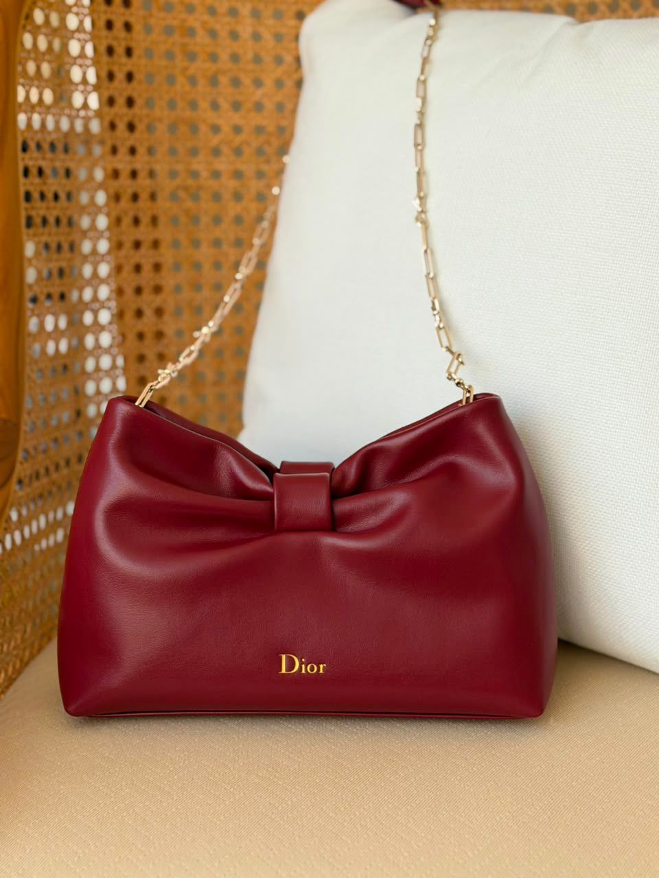 Dior Loubi Bow Soft Leather Clutch Bag – Available in 4 Stunning Colors