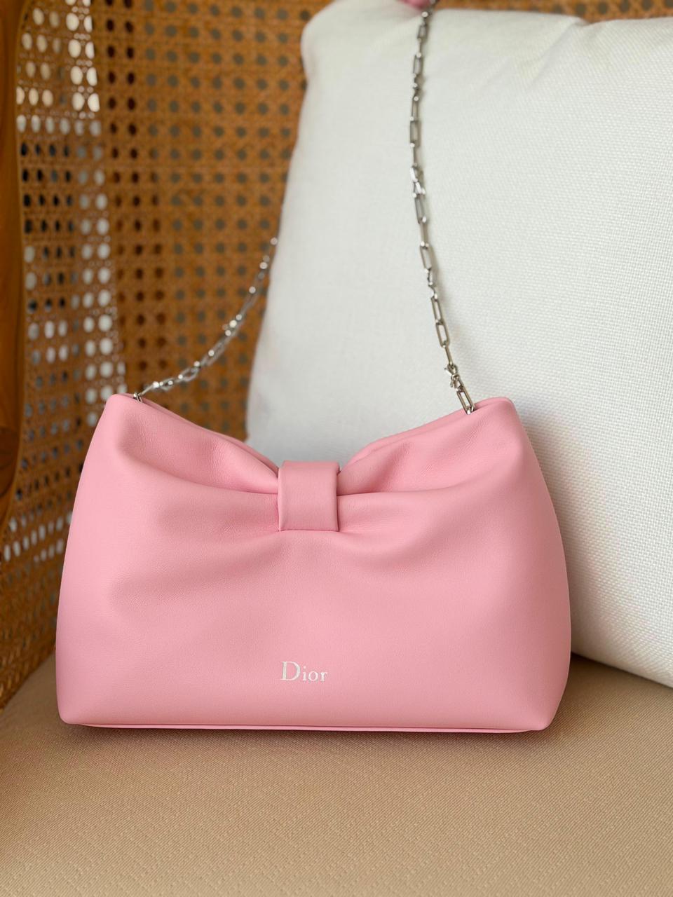 Dior Loubi Bow Soft Leather Clutch Bag – Available in 4 Stunning Colors