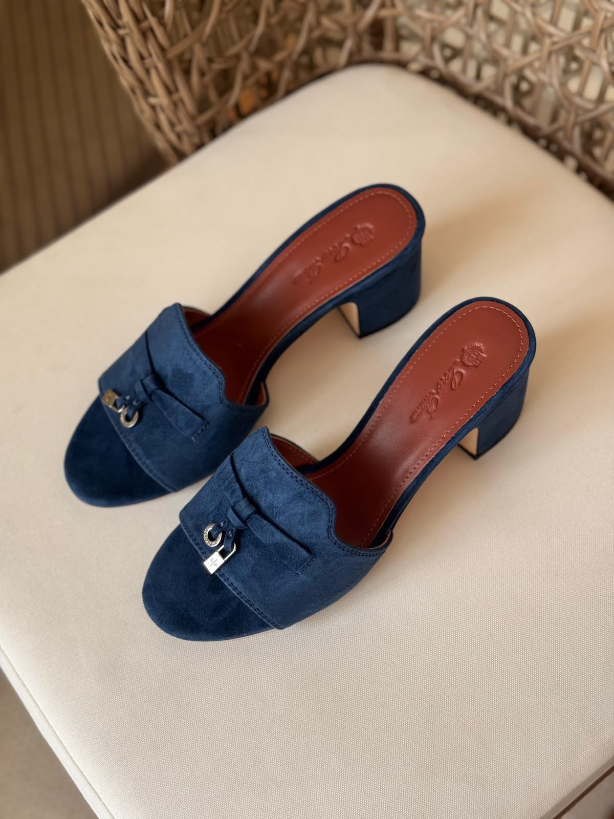 Loro Piana Rebecca Suede Block Heel Mules – Premium Quiet Luxury Collection (Available in 9 Colors)