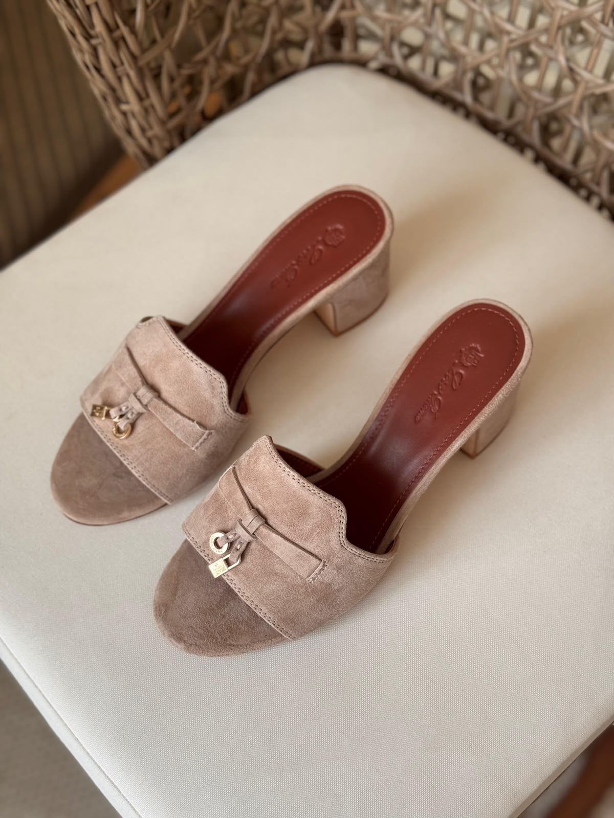 Loro Piana Rebecca Suede Block Heel Mules – Premium Quiet Luxury Collection (Available in 9 Colors)