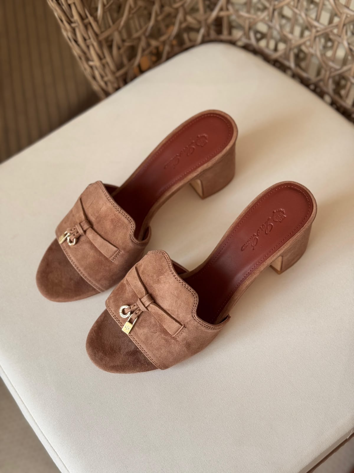 Loro Piana Rebecca Suede Block Heel Mules – Premium Quiet Luxury Collection (Available in 9 Colors)
