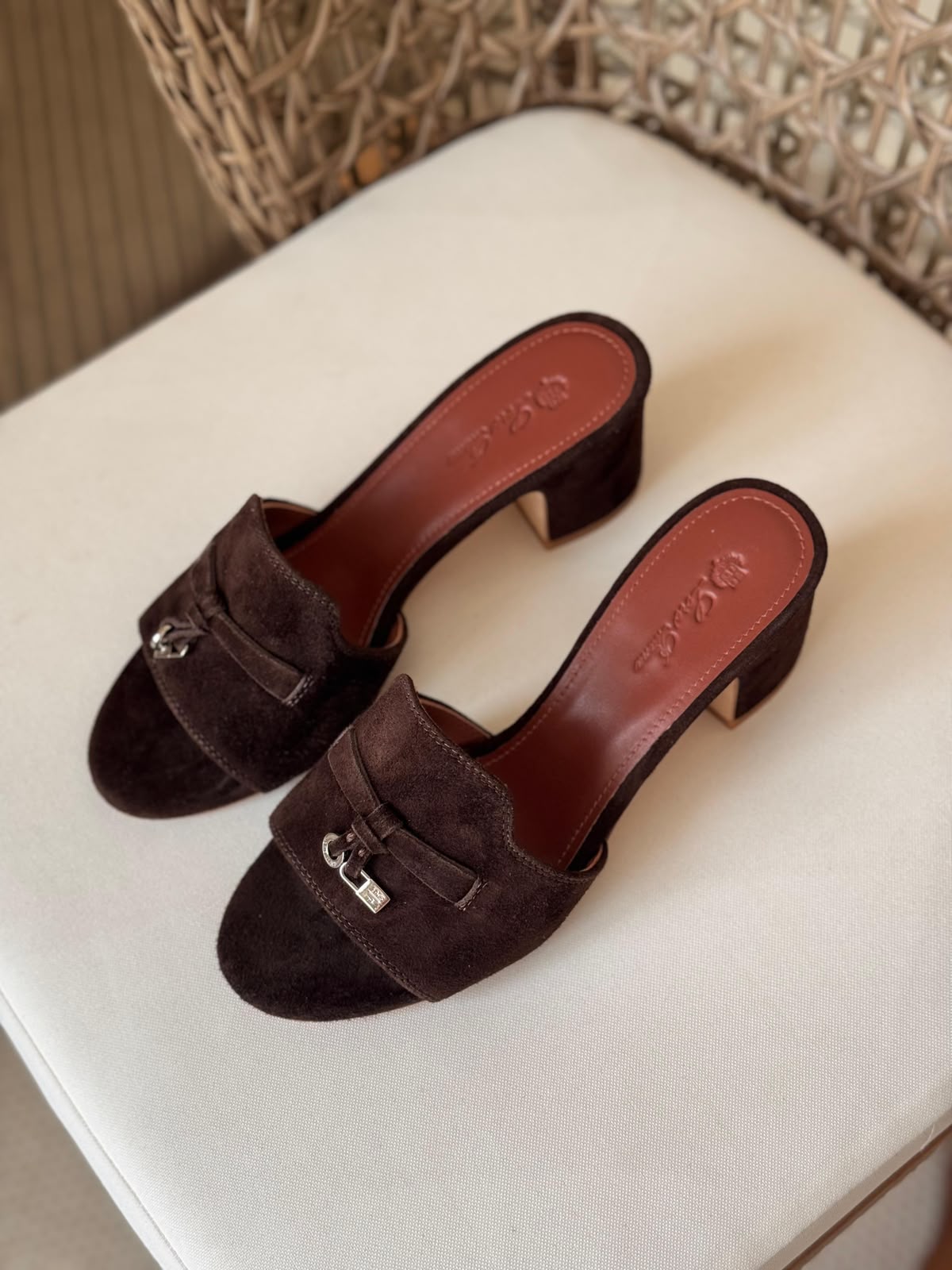 Loro Piana Rebecca Suede Block Heel Mules – Premium Quiet Luxury Collection (Available in 9 Colors)