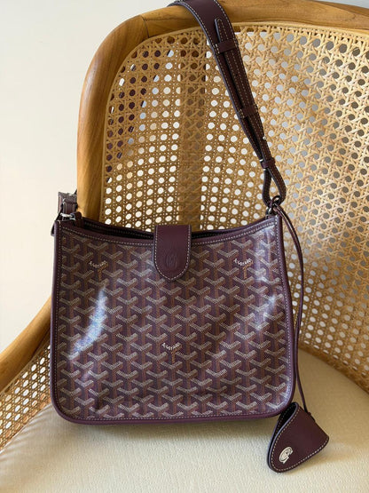 Goyardine Canvas Belharra Hobo Crossbody Bag – Luxury Multi-Color Collection