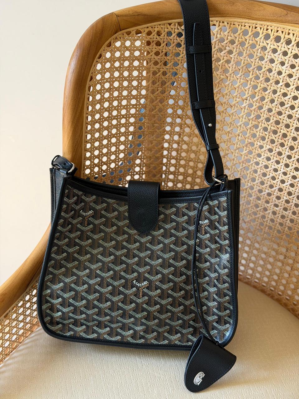 Goyardine Canvas Belharra Hobo Crossbody Bag – Luxury Multi-Color Collection