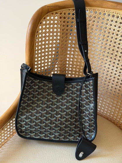 Goyardine Canvas Belharra Hobo Crossbody Bag – Luxury Multi-Color Collection