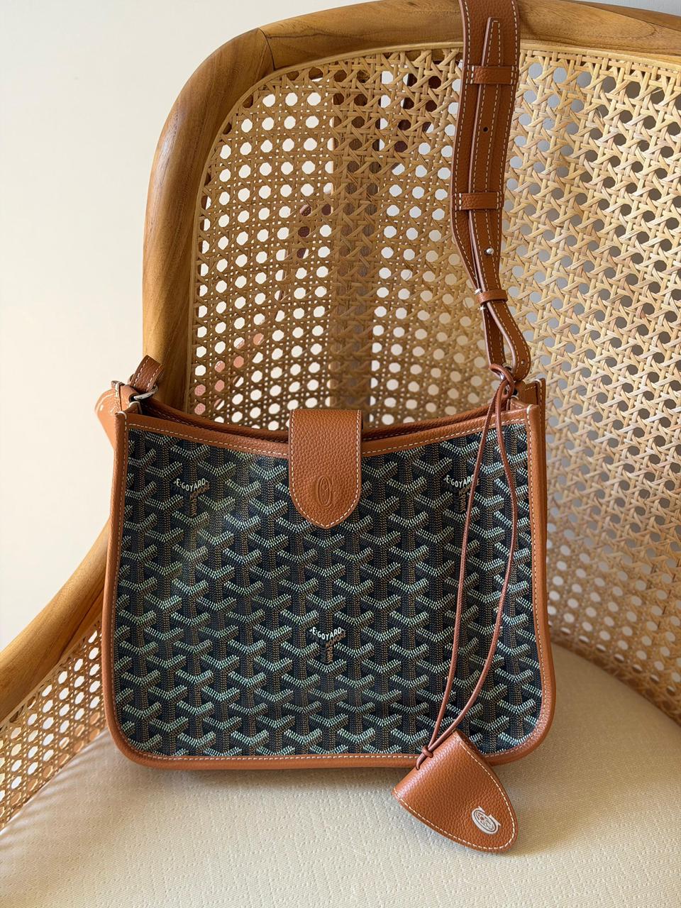 Goyardine Canvas Belharra Hobo Crossbody Bag – Luxury Multi-Color Collection