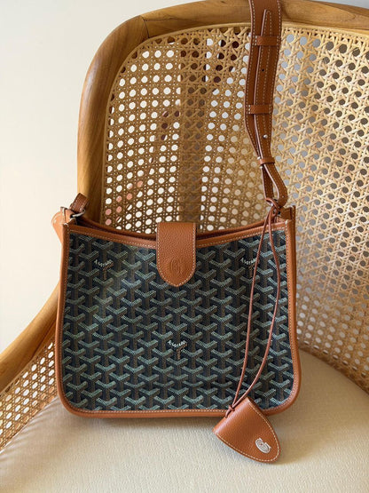 Goyardine Canvas Belharra Hobo Crossbody Bag – Luxury Multi-Color Collection