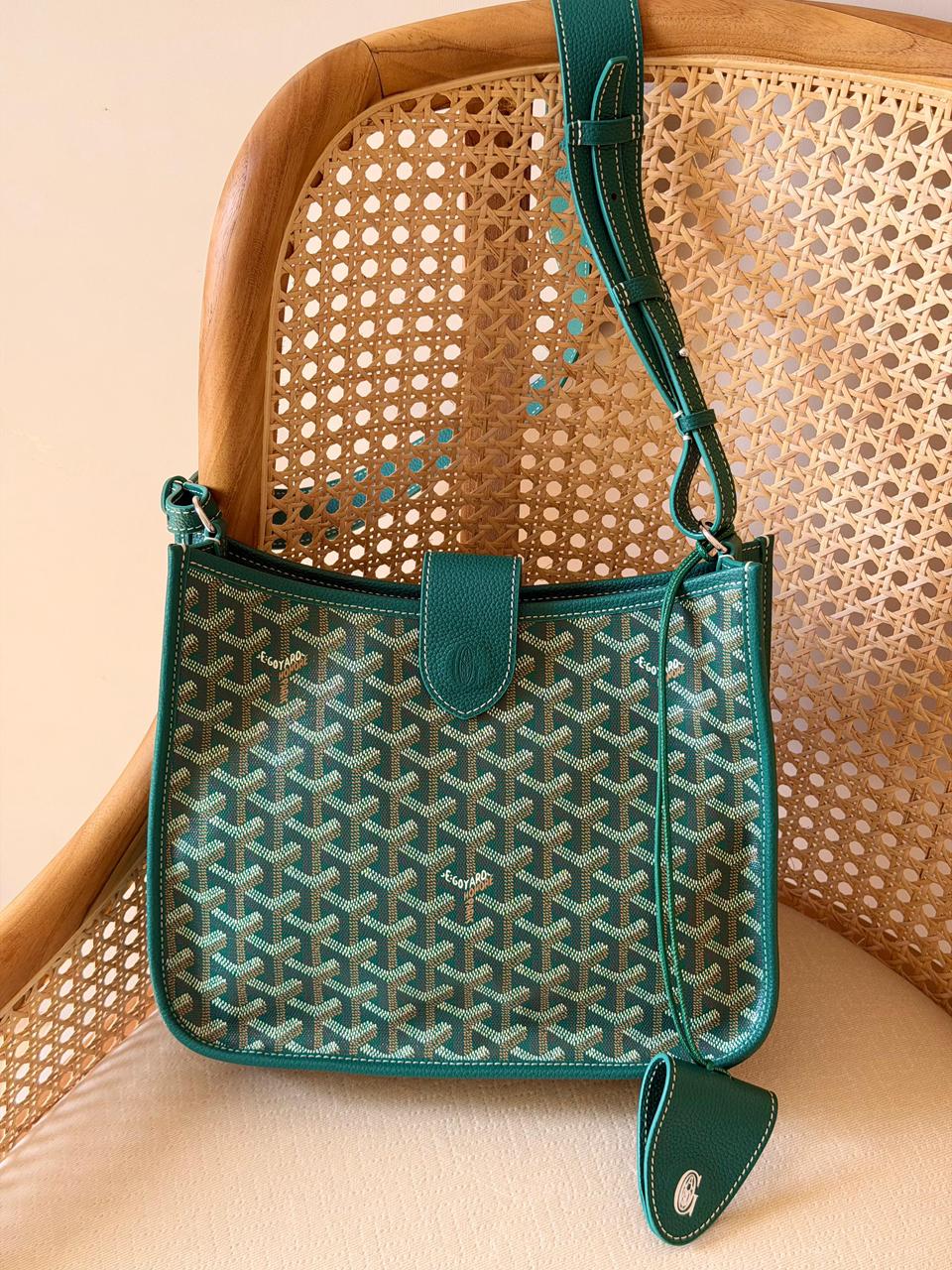 Goyardine Canvas Belharra Hobo Crossbody Bag – Luxury Multi-Color Collection