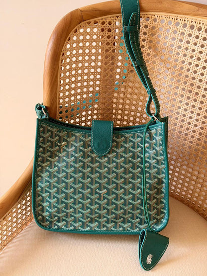 Goyardine Canvas Belharra Hobo Crossbody Bag – Luxury Multi-Color Collection