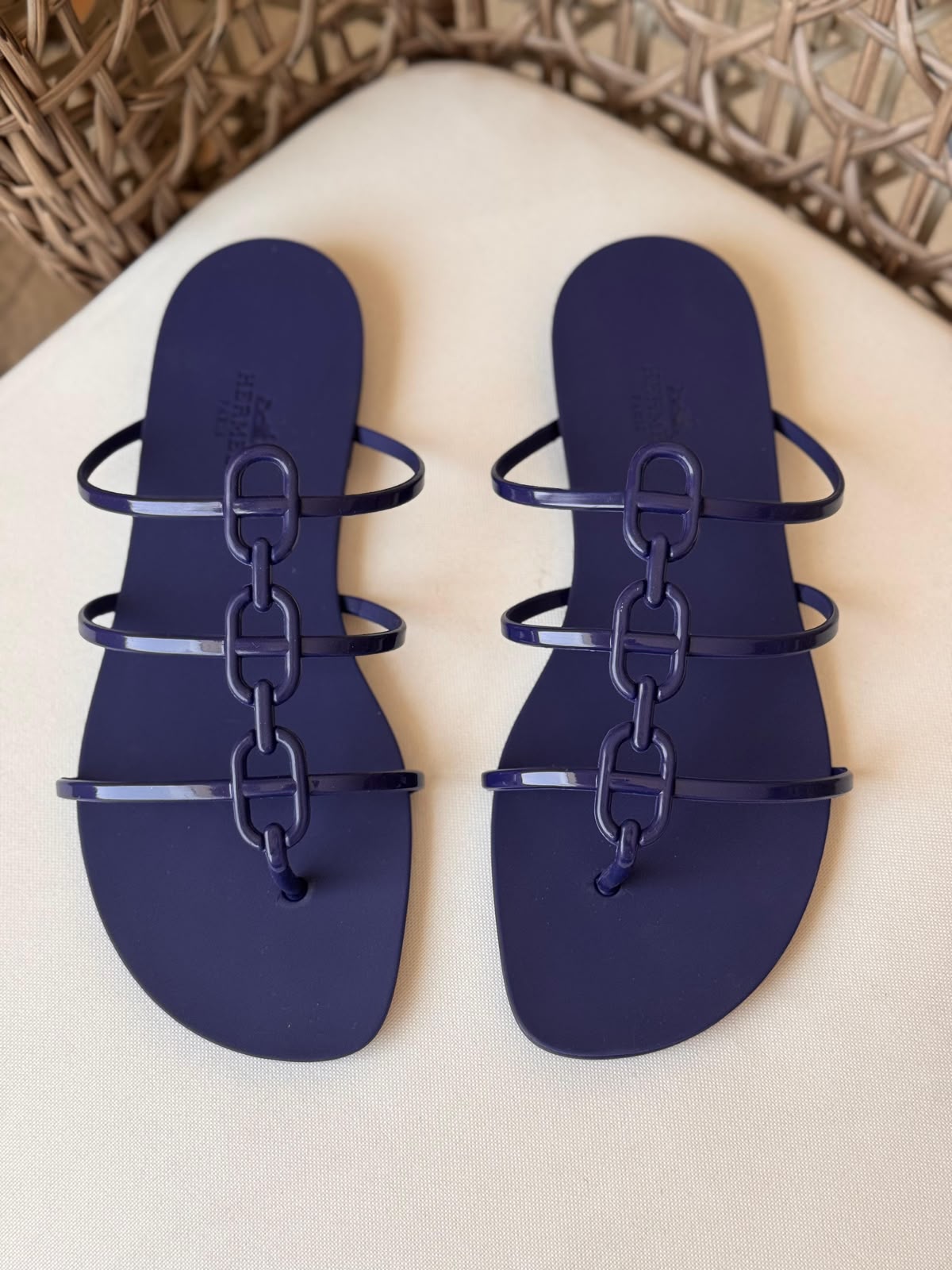 Hermès Aloha Chaine d'Ancre Jelly Sandals – Premium Waterproof Summer Slide Collection