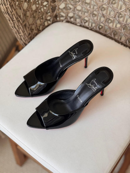 Christian Louboutin Patent Leather Heel Collection – Iconic Red Bottom Luxury Pumps & Mules